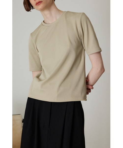 RIM.ARK（リムアーク）の「Half design zip tops（Tシャツ