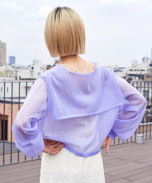 w closet（ダブルクローゼット）の「シアーセーラーカラー