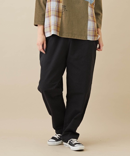 CUBE SUGAR(キューブシュガー)の「無地ピーチツイルワークパンツ(その他パンツ・レディース・ホワイト/ブラック/ベージュ/パープル/カーキ/ピンク・M)」の3枚目の写真