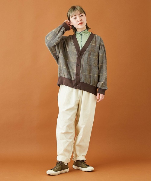 CUBE SUGAR(キューブシュガー)の「無地ピーチツイルワークパンツ(その他パンツ・レディース・ホワイト/ブラック/ベージュ/パープル/カーキ/ピンク・M)」の8枚目の写真