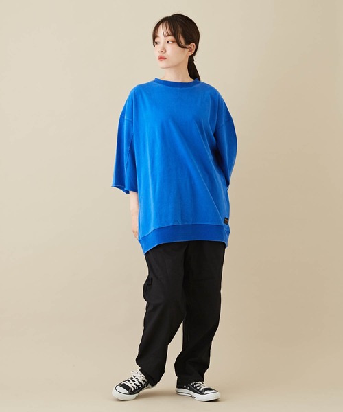 CUBE SUGAR(キューブシュガー)の「無地ピーチツイルワークパンツ(その他パンツ・レディース・ホワイト/ブラック/ベージュ/パープル/カーキ/ピンク・M)」の12枚目の写真