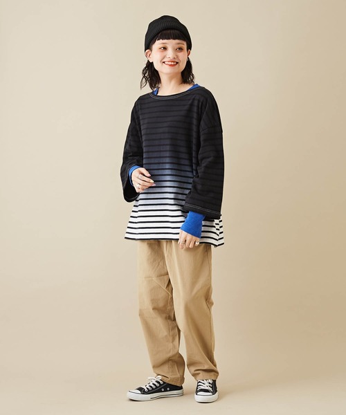 CUBE SUGAR(キューブシュガー)の「無地ピーチツイルワークパンツ(その他パンツ・レディース・ホワイト/ブラック/ベージュ/パープル/カーキ/ピンク・M)」の18枚目の写真