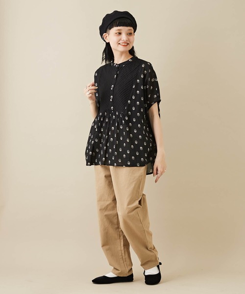 CUBE SUGAR(キューブシュガー)の「無地ピーチツイルワークパンツ(その他パンツ・レディース・ホワイト/ブラック/ベージュ/パープル/カーキ/ピンク・M)」の22枚目の写真