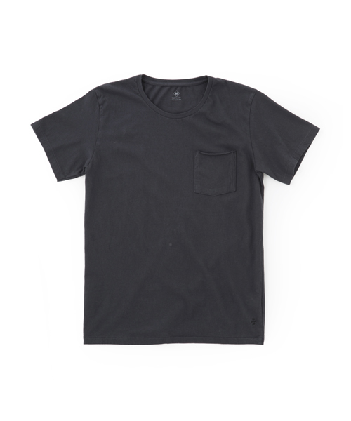 DAILY STANDARD by SANDINISTA(デイリースタンダードバイサンディニスタ)の「Cadet C/N Pocket Tee / クルーネックポケットTシャツ(Tシャツ/カットソー・メンズ・ホワイト/ネイビー/ブラック/ヘザーグレー/チャコールグレー・LARGE/X-SMALL/X-LARGE/SMALL/MEDIUM)」の11枚目の写真