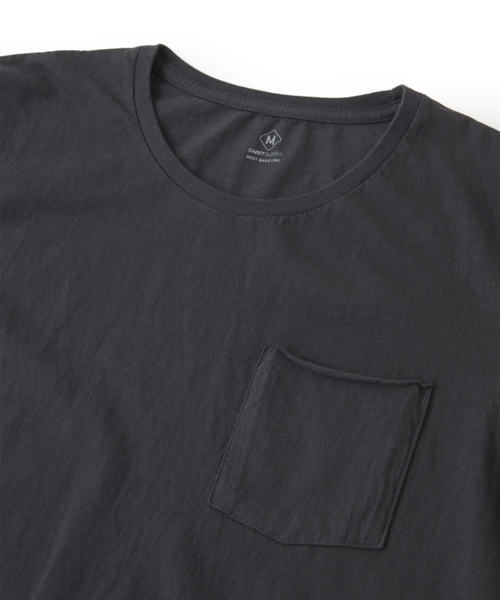 DAILY STANDARD by SANDINISTA(デイリースタンダードバイサンディニスタ)の「Cadet C/N Pocket Tee / クルーネックポケットTシャツ(Tシャツ/カットソー・メンズ・ホワイト/ネイビー/ブラック/ヘザーグレー/チャコールグレー・LARGE/X-SMALL/X-LARGE/SMALL/MEDIUM)」の12枚目の写真