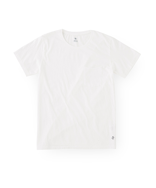 DAILY STANDARD by SANDINISTA(デイリースタンダードバイサンディニスタ)の「Cadet C/N Pocket Tee / クルーネックポケットTシャツ(Tシャツ/カットソー・メンズ・ホワイト/ネイビー/ブラック/ヘザーグレー/チャコールグレー・LARGE/X-SMALL/X-LARGE/SMALL/MEDIUM)」の6枚目の写真