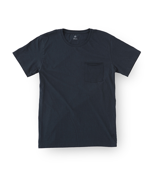 DAILY STANDARD by SANDINISTA(デイリースタンダードバイサンディニスタ)の「Cadet C/N Pocket Tee / クルーネックポケットTシャツ(Tシャツ/カットソー・メンズ・ホワイト/ネイビー/ブラック/ヘザーグレー/チャコールグレー・LARGE/X-SMALL/X-LARGE/SMALL/MEDIUM)」の9枚目の写真