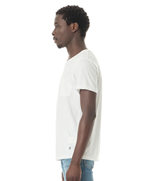 DAILY STANDARD by SANDINISTA(デイリースタンダードバイサンディニスタ)の「Cadet C/N Pocket Tee / クルーネックポケットTシャツ(Tシャツ/カットソー・メンズ・ホワイト/ネイビー/ブラック/ヘザーグレー/チャコールグレー・LARGE/X-SMALL/X-LARGE/SMALL/MEDIUM)」の22枚目の写真