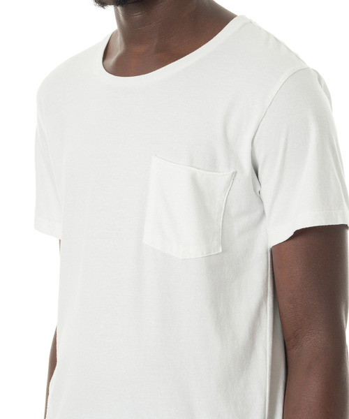 DAILY STANDARD by SANDINISTA(デイリースタンダードバイサンディニスタ)の「Cadet C/N Pocket Tee / クルーネックポケットTシャツ(Tシャツ/カットソー・メンズ・ホワイト/ネイビー/ブラック/ヘザーグレー/チャコールグレー・LARGE/X-SMALL/X-LARGE/SMALL/MEDIUM)」の19枚目の写真