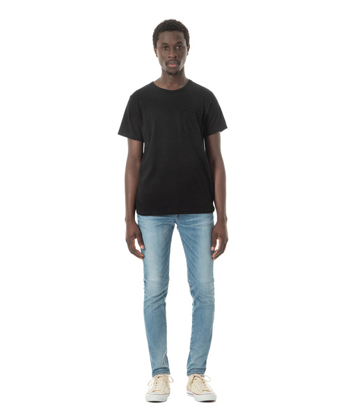 DAILY STANDARD by SANDINISTA(デイリースタンダードバイサンディニスタ)の「Cadet C/N Pocket Tee / クルーネックポケットTシャツ(Tシャツ/カットソー・メンズ・ホワイト/ネイビー/ブラック/ヘザーグレー/チャコールグレー・LARGE/X-SMALL/X-LARGE/SMALL/MEDIUM)」の17枚目の写真