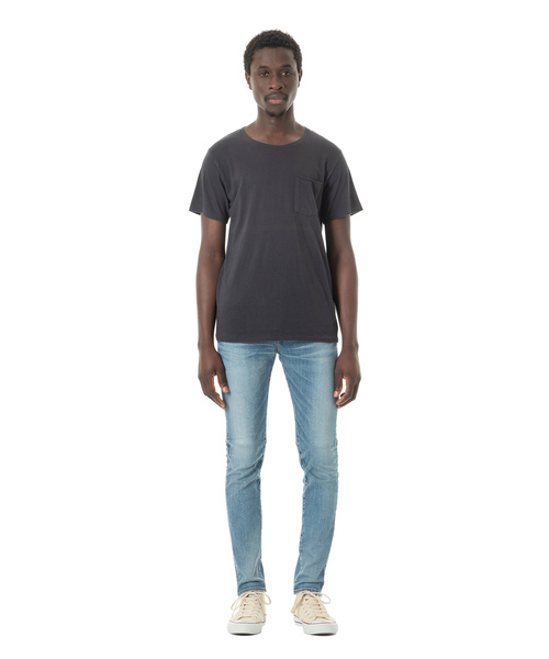 DAILY STANDARD by SANDINISTA(デイリースタンダードバイサンディニスタ)の「Cadet C/N Pocket Tee / クルーネックポケットTシャツ(Tシャツ/カットソー・メンズ・ホワイト/ネイビー/ブラック/ヘザーグレー/チャコールグレー・LARGE/X-SMALL/X-LARGE/SMALL/MEDIUM)」の14枚目の写真