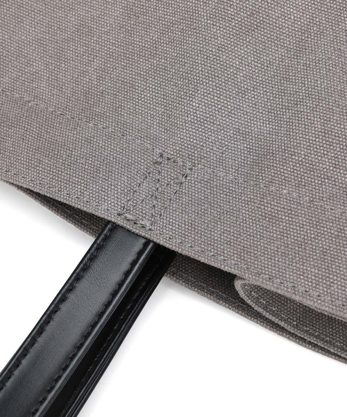 Ungrid(アングリッド)の「【Ungrid/アングリッド】ウォッシュド コットンキャンバス ラージトートバッグ(トートバッグ・レディース・アイボリー/カーキ/ベージュ系その他/グレー/ブラック・FREE)」の12枚目の写真