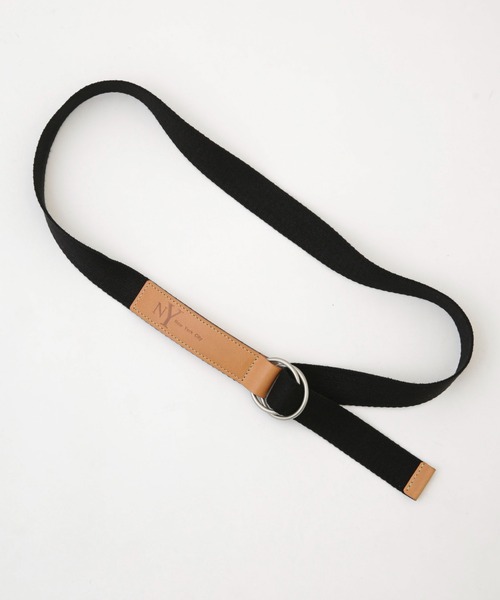 NANO universe（ナノユニバース）の「TAMANIWA/別注 NY logo BELT（ベルト・メンズ・ホワイト/ネイビー/ブラック・FREE）」の9枚目の写真