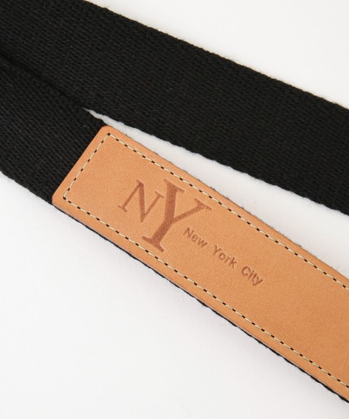 NANO universe（ナノユニバース）の「TAMANIWA/別注 NY logo BELT（ベルト・メンズ・ホワイト/ネイビー/ブラック・FREE）」の11枚目の写真