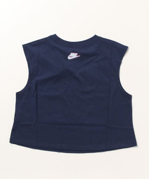 NIKE（ナイキ）の「NIKE/ナイキ タンクトップ ブランドロゴ クロップド丈 FD2574-010/FD2574-100/FD2574-410（タンクトップ・レディース・ホワイト/ブラック/ネイビー・M/L/XL）」の14枚目の写真