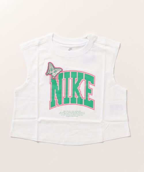 NIKE（ナイキ）の「NIKE/ナイキ タンクトップ ブランドロゴ クロップド丈 FD2574-010/FD2574-100/FD2574-410（タンクトップ・レディース・ホワイト/ブラック/ネイビー・M/L/XL）」の13枚目の写真