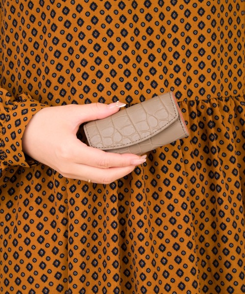 BELLIES YORK（ベリーズヨーク）の「【BELLIES YORK/ベリーズヨーク】キーケース クロコダイル（キーケース/キーアクセサリー・レディース・ブラック×ベージュ/ベージュ系その他/ブラック×ピンク・FREE）」の3枚目の写真