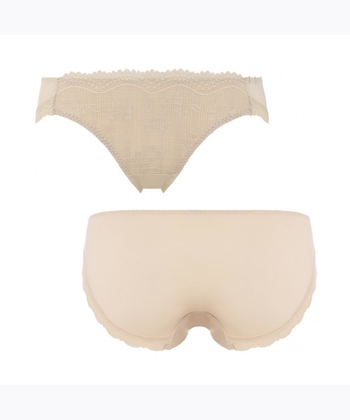 AMOSTYLE BY Triumph(アモスタイルバイトリンプ)の「レギュラーショーツ フリーミー スムース AMST1421 Hikini JX(ショーツ・レディース・ベージュ/ブラック/パープル・L/M)」の7枚目の写真