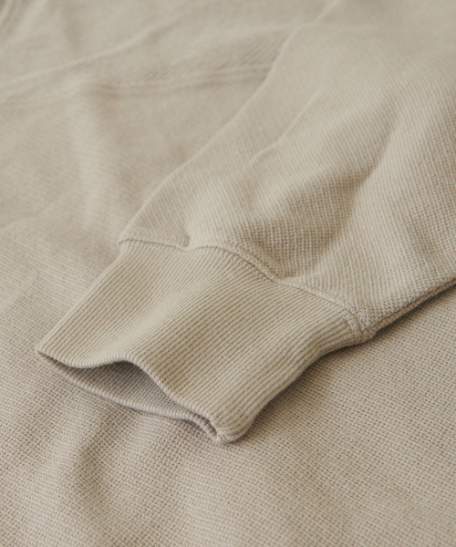 CUBE SUGAR（キューブシュガー）の「鹿の子裏毛スウェットＶネックプルオーバー（スウェット・レディース・スミクロ/ナチュラル/イエロー・M）」の20枚目の写真