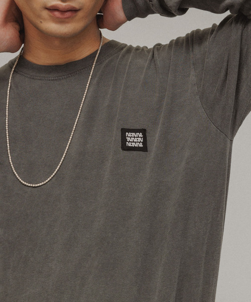 M TO R（ムウトアール）の「［TOPS］M TO R ORIGINAL LOGOPATCH L/S TEE（Tシャツ/カットソー・レディース・ホワイト/チャコールグレー/カーキ/ライトグレー/ラベンダー・S/L）」の2枚目の写真