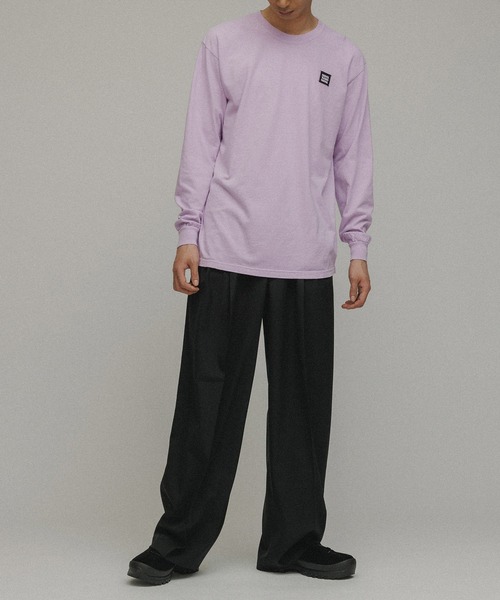 M TO R（ムウトアール）の「［TOPS］M TO R ORIGINAL LOGOPATCH L/S TEE（Tシャツ/カットソー・レディース・ホワイト/チャコールグレー/カーキ/ライトグレー/ラベンダー・S/L）」の5枚目の写真