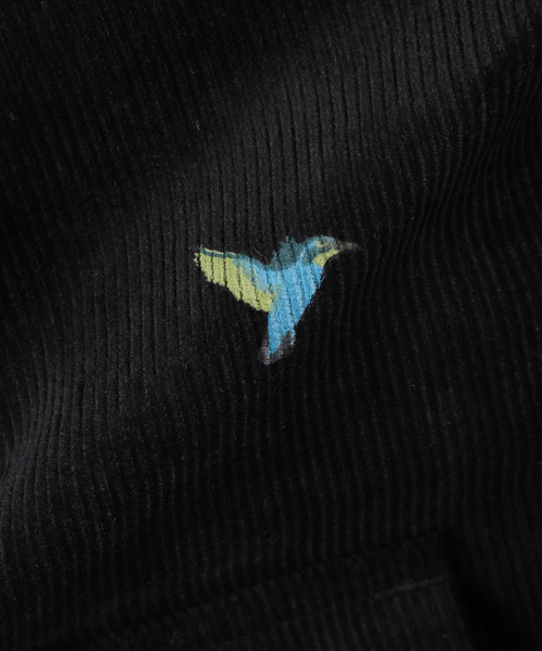 JOURNAL STANDARD relume（ジャーナルスタンダード　レリューム）の「総柄 コーデュロイ ハンティングジャケット "BIRD"（カバーオール・メンズ・オリーブ/ブラック・MEDIUM/LARGE）」の12枚目の写真