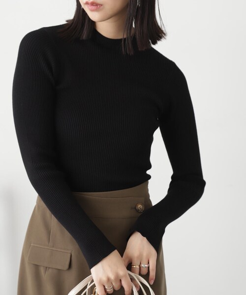 FREE'S MART（フリーズマート）の「◆［洗える］マシンウォッシャブルボトルネックニット（ニット/セーター・レディース・ピンク/ライトグリーン/ホワイト系その他/オフホワイト/ブラック・FREE）」の22枚目の写真