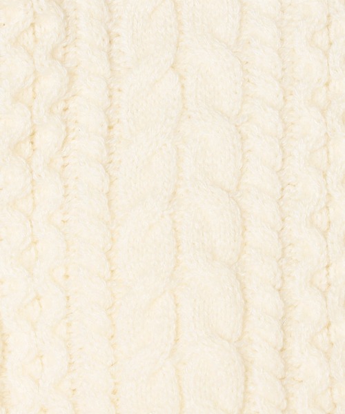 179/WG(イチナナキュウダブルジー)の「配色ステッチケーブル編みニットプルオーバー(ニット/セーター・レディース・サックスブルー/ネイビー/オフホワイト・FREE)」の12枚目の写真