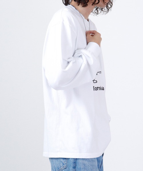 LUMBER（ランバー）の「LUMBER プリントロングTシャツ（Tシャツ/カットソー・メンズ・ブラック/ホワイト系2/グレー/ブラック系1/ホワイト系1/ベージュ/ホワイト・LL/M/L/S）」の14枚目の写真