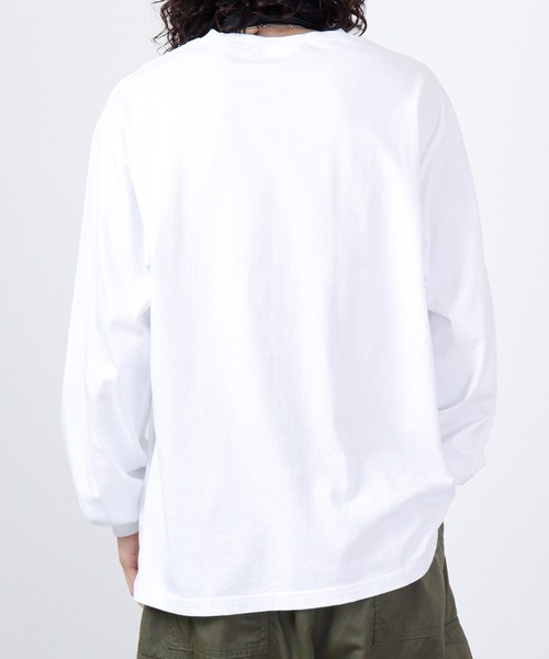 LUMBER（ランバー）の「LUMBER プリントロングTシャツ（Tシャツ/カットソー・メンズ・ブラック/ホワイト系2/グレー/ブラック系1/ホワイト系1/ベージュ/ホワイト・LL/M/L/S）」の19枚目の写真
