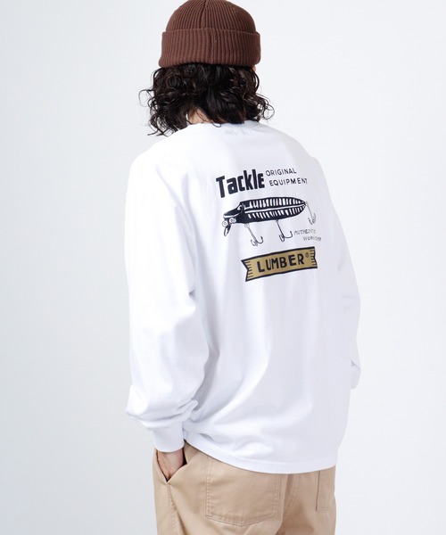 LUMBER（ランバー）の「LUMBER プリントロングTシャツ（Tシャツ/カットソー・メンズ・ブラック/ホワイト系2/グレー/ブラック系1/ホワイト系1/ベージュ/ホワイト・LL/M/L/S）」の8枚目の写真