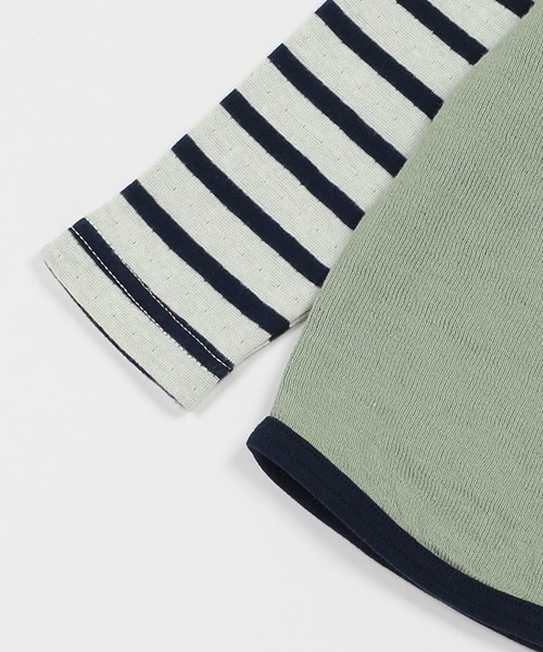 kladskap（クレードスコープ）の「恐竜接結長袖Ｔシャツ（Tシャツ/カットソー・キッズ・ライトカーキ/ネイビー・100cm/120cm/110cm/90cm/80ｃｍ/130cm）」の8枚目の写真