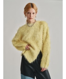 led.tokyo | 【led.tokyo】SHAGGY FRONT SLIT TOPS(ニット/セーター)