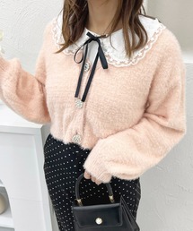 レース配色襟トップス【ZOZOTOWN限定アイテム】