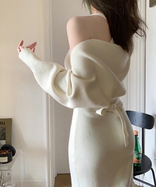ルネ♡ボレロニット セール】ニットワンピース+ボレロセット（ワンピース）｜leune