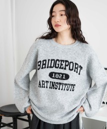WEGO | WEGO/【23年秋冬新作】フラッフィーロゴジャガードニットプルオーバー(ニット/セーター)