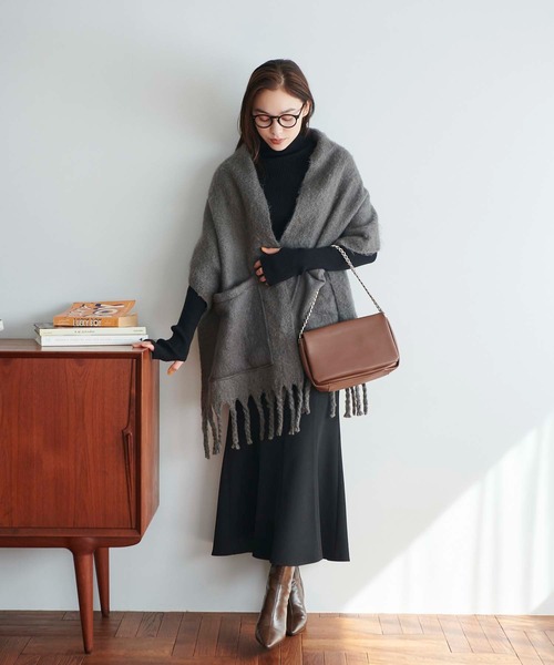 Edit Sheen（エディットシーン）の「ソフトタッチチェーン付きクラッチバッグ（クラッチバッグ・レディース・ホワイト/ブラウン/ブラック・FREE）」の8枚目の写真