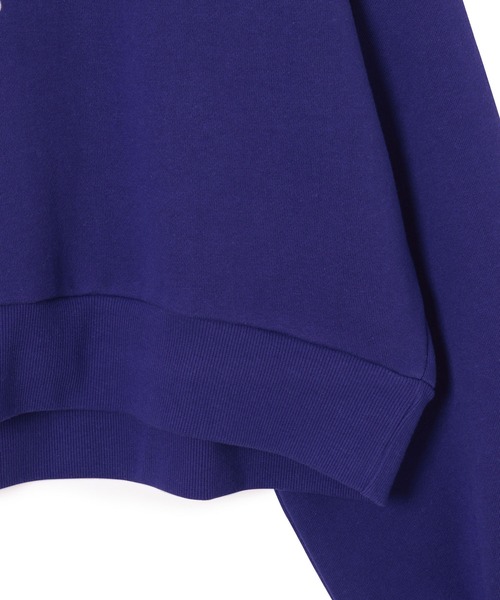 ROPE' PICNIC（ロペピクニック）の「裏起毛刺繍ロゴクロップドスウェット（スウェット・レディース・ブルー系その他5/チャコールグレー/キナリ/ライトグレー・38）」の10枚目の写真