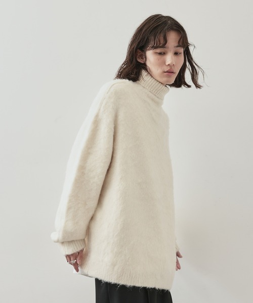 JUNRED（ジュンレッド）の「モヘアライクタートルネックニットプルオーバー（ニット/セーター・メンズ・グリーン/ブラック/ホワイト・L/M/S）」の16枚目の写真