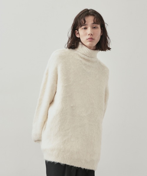 JUNRED（ジュンレッド）の「モヘアライクタートルネックニットプルオーバー（ニット/セーター・メンズ・グリーン/ブラック/ホワイト・L/M/S）」の4枚目の写真