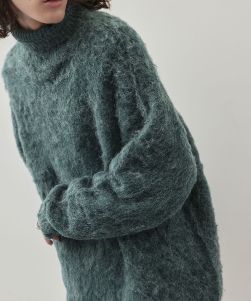 JUNRED（ジュンレッド）の「モヘアライクタートルネックニットプルオーバー（ニット/セーター・メンズ・グリーン/ブラック/ホワイト・L/M/S）」の10枚目の写真