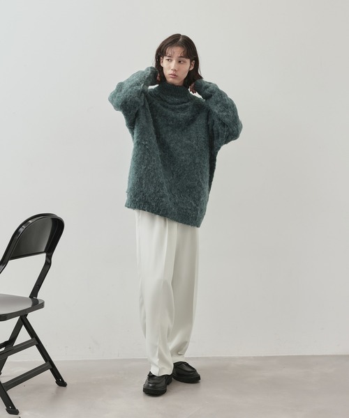 JUNRED（ジュンレッド）の「モヘアライクタートルネックニットプルオーバー（ニット/セーター・メンズ・グリーン/ブラック/ホワイト・L/M/S）」の20枚目の写真