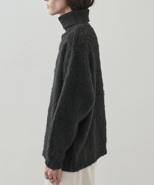 JUNRED（ジュンレッド）の「モヘアライクタートルネックニットプルオーバー（ニット/セーター・メンズ・グリーン/ブラック/ホワイト・L/M/S）」の13枚目の写真