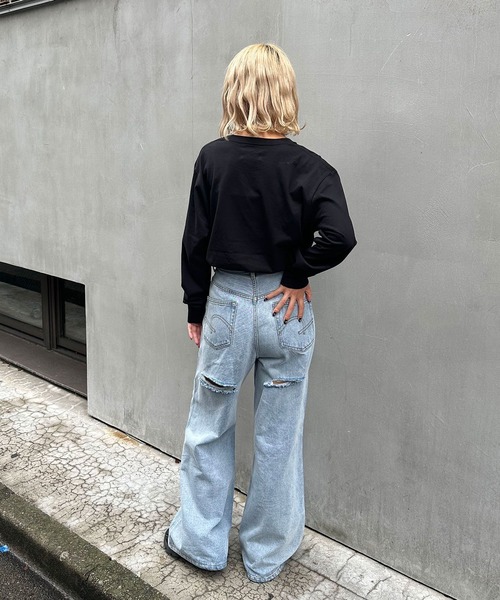 【ZOZO限定】ロックスマイリーロンT(Tシャツ/カットソー)|CIAOPANIC(チャオパニック) 【ZOZO限定】ロックスマイリーロンT(Tシャツ/カットソー)|CIAOPANIC(チャオパニック)