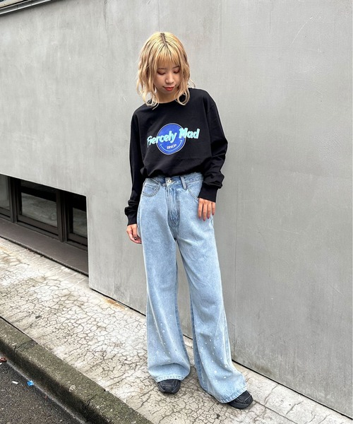 【ZOZO限定】ロックスマイリーロンT(Tシャツ/カットソー)|CIAOPANIC(チャオパニック) 【ZOZO限定】ロックスマイリーロンT(Tシャツ/カットソー)|CIAOPANIC(チャオパニック)