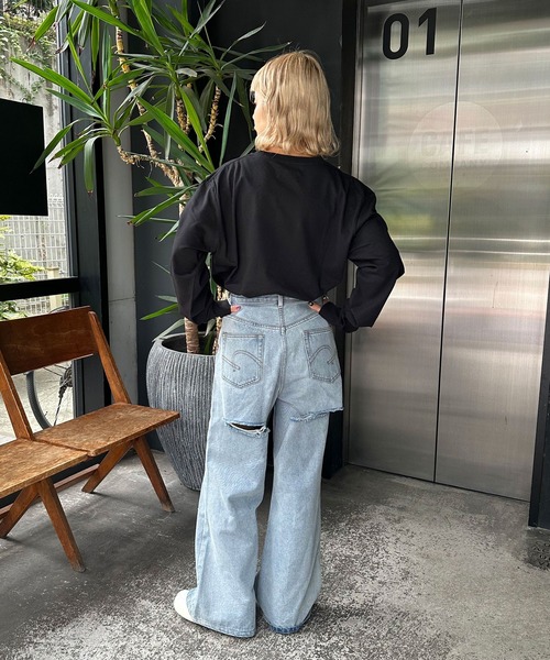 【ZOZO限定】ロックスマイリーロンT(Tシャツ/カットソー)|CIAOPANIC(チャオパニック) 【ZOZO限定】ロックスマイリーロンT(Tシャツ/カットソー)|CIAOPANIC(チャオパニック)