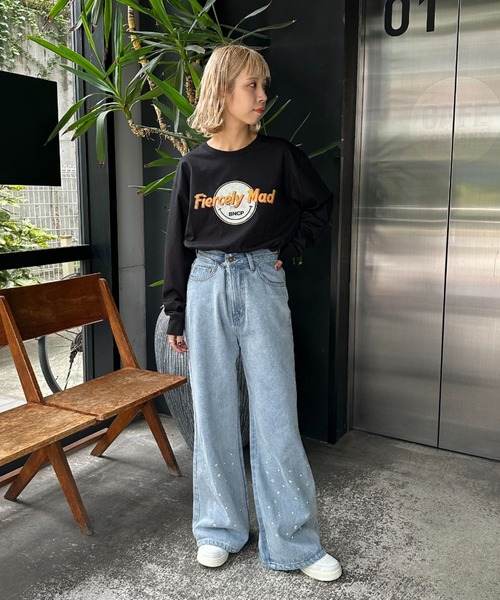 【ZOZO限定】ロックスマイリーロンT(Tシャツ/カットソー)|CIAOPANIC(チャオパニック) 【ZOZO限定】ロックスマイリーロンT(Tシャツ/カットソー)|CIAOPANIC(チャオパニック)