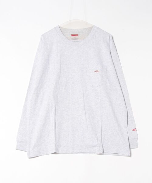 BALL(ボール)の「【BALL】32380 ヘビーウエイト天竺 ワッペン+ポケット付き BIGサイズ長袖Tシャツ(Tシャツ/カットソー・メンズ・ブルー/ブラウン/ブラック/オフホワイト/グレー/オートミール・L/S/LL/M)」の5枚目の写真