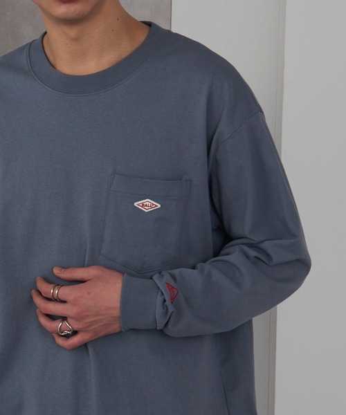 BALL(ボール)の「【BALL】32380 ヘビーウエイト天竺 ワッペン+ポケット付き BIGサイズ長袖Tシャツ(Tシャツ/カットソー・メンズ・ブルー/ブラウン/ブラック/オフホワイト/グレー/オートミール・L/S/LL/M)」の6枚目の写真