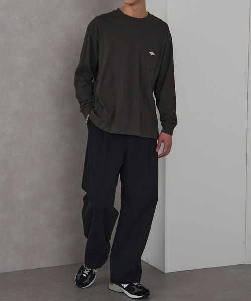 BALL(ボール)の「【BALL】32380 ヘビーウエイト天竺 ワッペン+ポケット付き BIGサイズ長袖Tシャツ(Tシャツ/カットソー・メンズ・ブルー/ブラウン/ブラック/オフホワイト/グレー/オートミール・L/S/LL/M)」の7枚目の写真